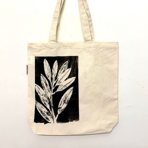 Botanical Printed Tote Bag (Laurel)